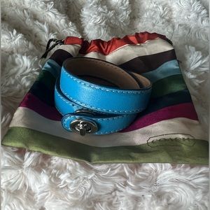 Coach Leather Wrap Braclet